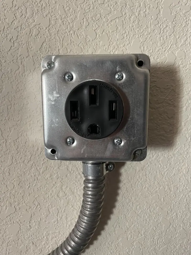 NEMA 14-50 outlet installed for Smart Home Electrical in League City